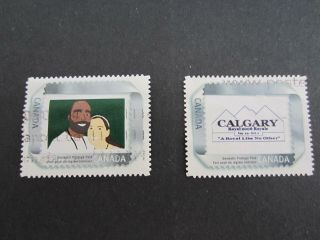 Canada Picture Postage 2 Different,  Calgary And 2 People [1104