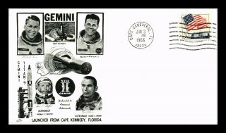 Dr Jim Stamps Us Gemini Titan 9 Space Event Orbit Cover 1966 Cape Canaveral