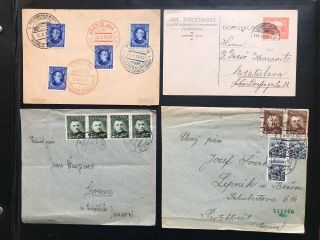 4 Slovakia Covers / Stationery - 1927 To 1943 - Ref266