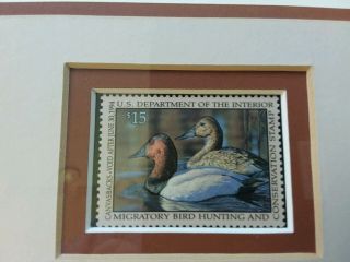 1994 Federal Duck Stamp & Print Framed Ducks Unlimited 114/5000 Bruce Miller 5