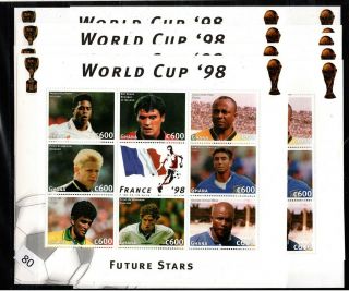 ,  10x Ghana 1998 - Mnh - Soccer