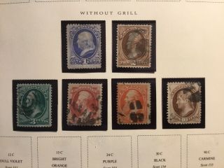 Us Stamp Lot Scott 145,  146,  147,  148,  149,  And 150