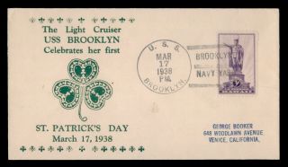 Dr Who 1938 Uss Brooklyn Navy Ship First St.  Patrick 