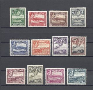 Antigua 1938 - 51 Sg 98/109 Cat £130