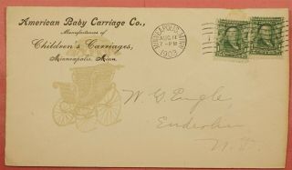 Dr Who 1903 American Baby Carriage Co Advertising Minneapolis Mn 33159