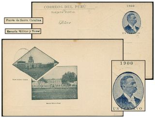 Peru 1900 1¢ Romana Psc Fuerte / Escuela H&g 49