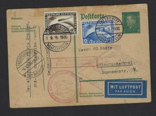 Germany Zeppelin Postcard C38 C39 Pan American ?? 1930