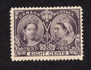 Canada 56 8 Cent Dark Violet Queen Victoria Diamond Jubilee Issue Mh