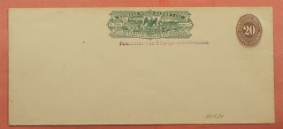 Mexico Wells Fargo Express 20c Stationery Europe Exclusively