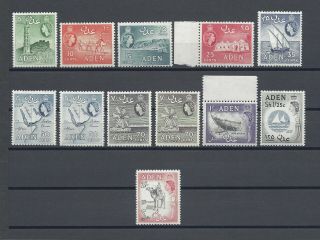 Aden 1964 - 65 Sg 77/86,  Shades Cat £64.  25
