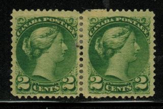 Canada 36 Pair 1872 Mh Og