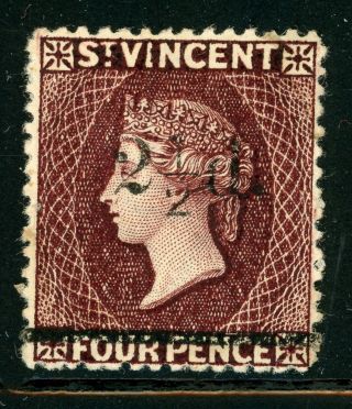 St.  Vincent (victoria) Mh Selections: Scott 57 2½p/4p Schg (1890) Cv$90,