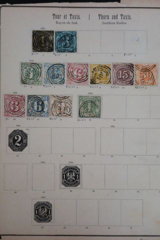 Thurn And Taxis Old Stamp Lot