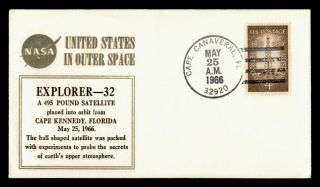 Dr Who 1966 Cape Canaveral Fl Explorer 32 Space Satellite C135555