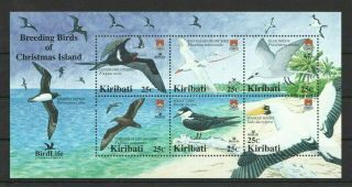 J647 2005 Kiribati Birdlife Fauna Breeding Birds Of Christmas Island 1kb Mnh