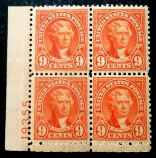 Buffalo Stamps: Scott 641 Rotary Plate Block,  Mnh/og & Vf,  Cv = $40