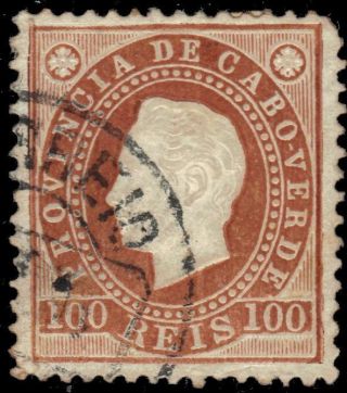 Cape Verde 21 (mi21) - King Luiz " 1886 Yellow Brown " (pa74978)