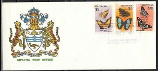 Guyana,  Scott Cat.  1986 - 1988.  Butterfly Definitive Value O/p For Aids.