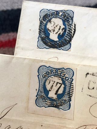 Rare Portugal Folding Letter Covers 1856 2