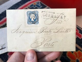 Rare Portugal Folding Letter Covers 1856 8