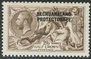 Bechuanaland 1913 Kgv Seahorses 2/6 Bradbury Wilkinson Printing