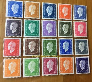 Ebs France 1945 Marianne De Dulac - Most Of Them All.  Yt 682 - 701 Mnh