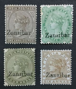 Momen: Zanzibar 1895 - 6 Og H £ Lot 2890