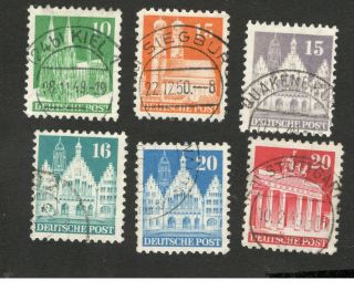 Germany - American And British Zone - 6 Stamps - 1948/1949.