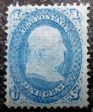 Buffalo Stamps: Scott 92,  1861 F - Grill,  Ng & Vf,  Cv = $3,  500