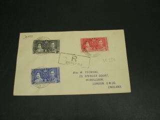 Somalia 1937 Registered Cover To Uk 30193