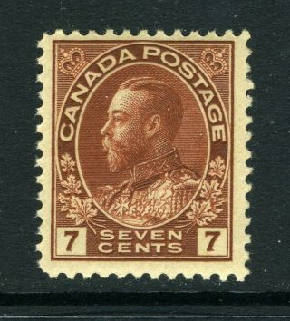 Canada Scott 114 - Nh - 7¢ Red Brown King George V Admiral (. 023)