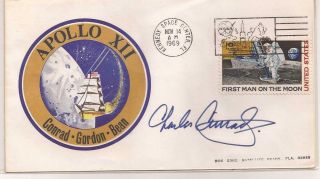 1969 Apollo 12 Moon Mission Launch Space Cover Signed Charles Conrad