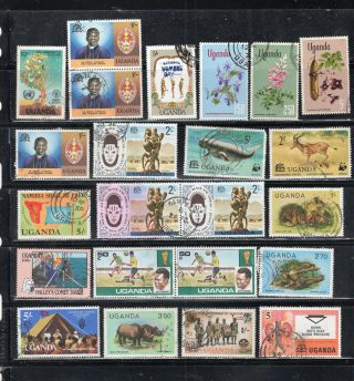 Africa Uganda Stamps Lot 54415