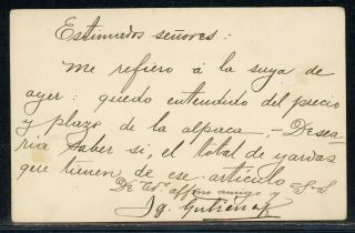 Nicaragua Postal History: LOT 49 1906 Uprated PC 2c,  2c GRANADA - MASAYA $$$ 2