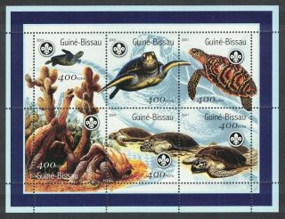 Guinea - Bissau Turtles Sheetlet Of 6v Mnh