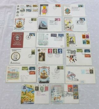 Job Lot X 17 First Day Covers 1970 Pre - Decimal Assorted Collectable Vgc Fdc 149