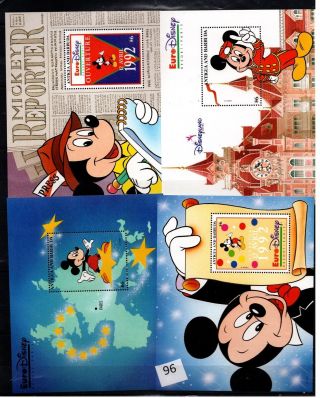 // Antigua & Barbuda - Mnh - Disney - Cartoons - Mickey - Travel - Paris