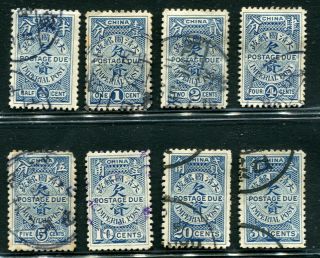 China 1904 Postage Due Imperial Post - Blue - F/vf - Sg D143 - 150
