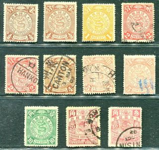 China 1898 Chinese Imperial Post Issue With Watermark & Selection