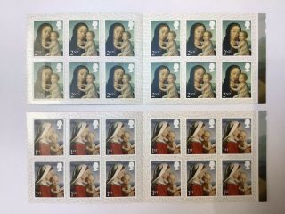 Gb 2017 Lx53,  Lx54,  Lx55 & Lx56 1st & 2nd Class Christmas Stamp Booklets.