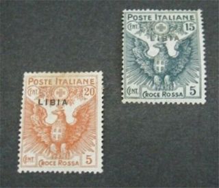Nystamps Italy Libya Stamp B2.  B3 Og H $34