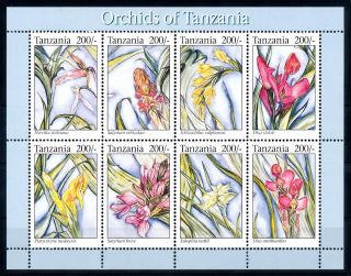 [64766] Tanzania 1994 Flora Flowers Blumen Orchids Sheet