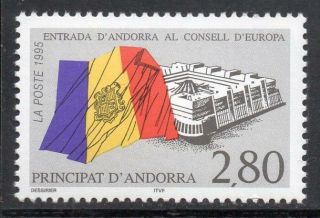 Andorra (french) Mnh 1995 Sgf506 Admission Of Andorra To Council Of Europe
