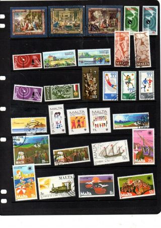 A SELECTION OF AND STAMPS FROM MALTA 2