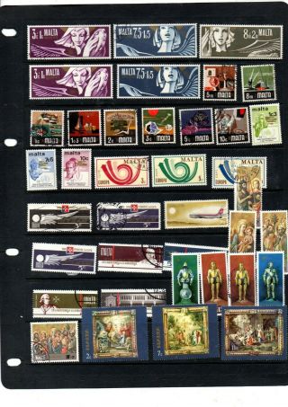A SELECTION OF AND STAMPS FROM MALTA 3
