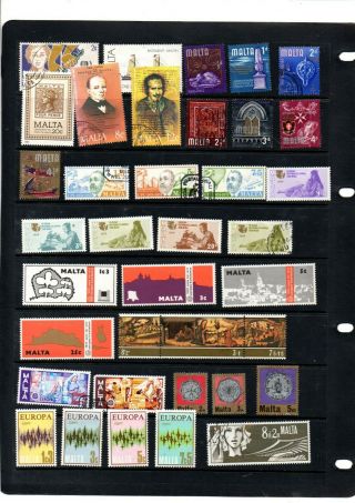 A SELECTION OF AND STAMPS FROM MALTA 4