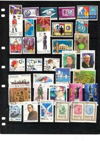 A SELECTION OF AND STAMPS FROM MALTA 5