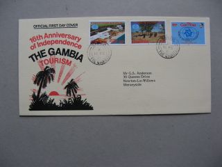 Gambia,  Cover Fdc 1981,  Tourism Ao Stone Circle Prehistoric Humans