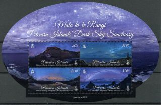Pitcairn Islands 2019 Mnh Dark Sky Sanctuary Mata Ki Te Rangi 4v M/s Stamps