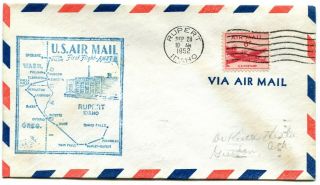 West Coast Airlines First Flight Pupert Idaho - Boise - 1952